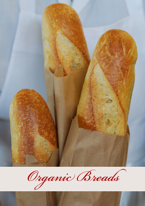 Check out our wide selection of organic and gluten-free breads, all made fresh daily.